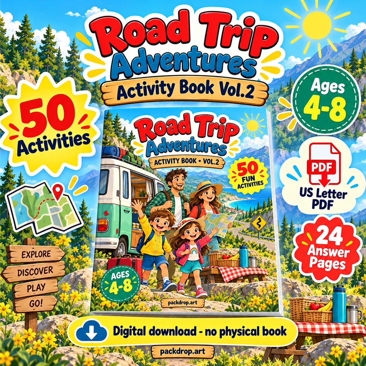 Road Trip Adventures - Activity Book Vol.2 — Collection cover