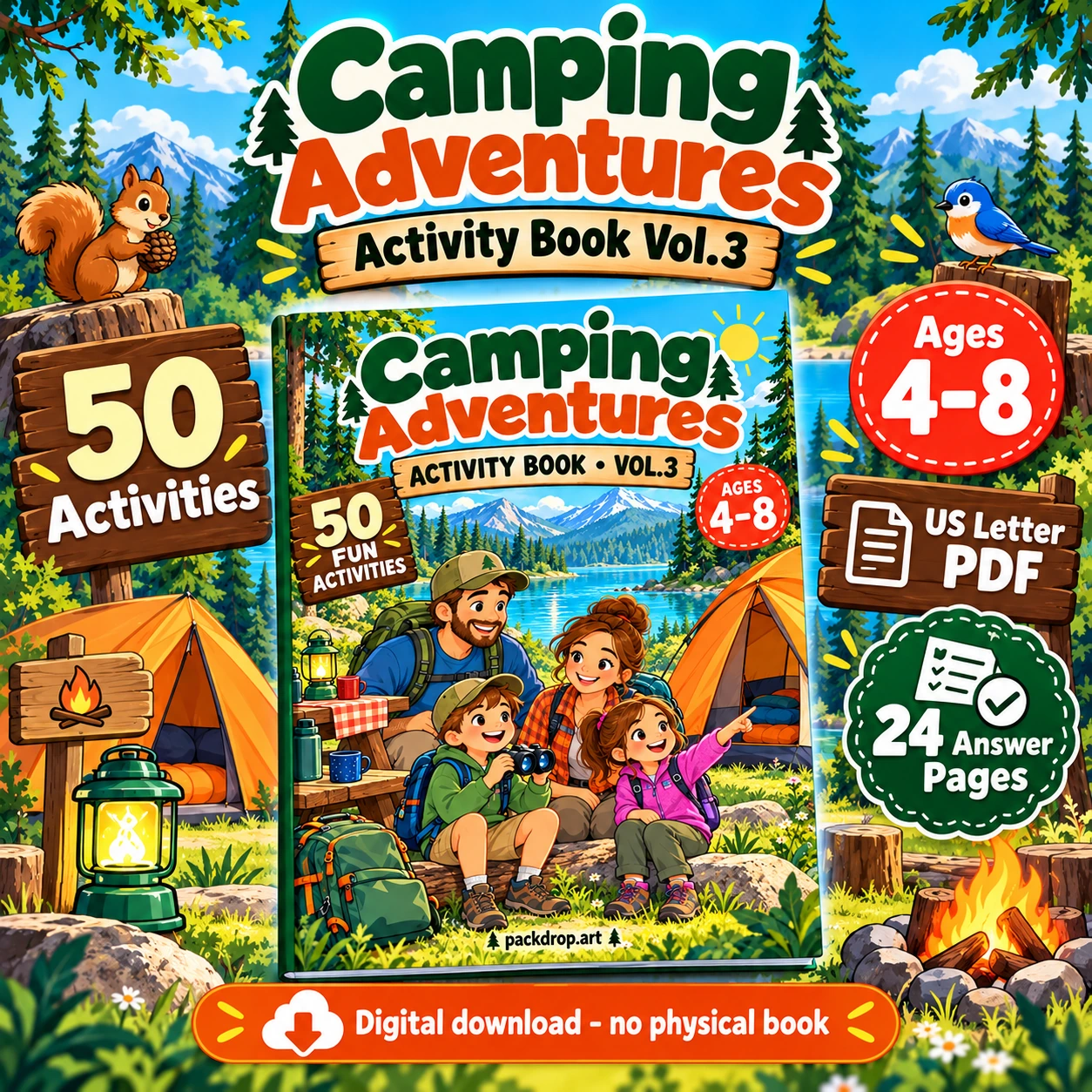 Camping Adventures - Activity Book Vol.3 — Collection cover