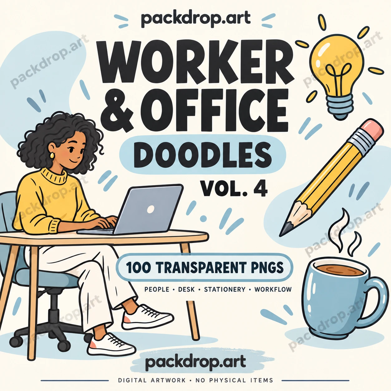 Worker & Office Doodles — Vol. 4 collection cover